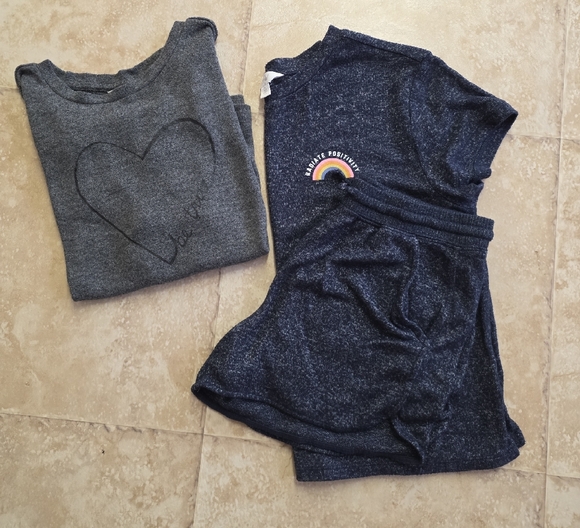 Rumi & Ryder Navy Blue and Gray Kids Pajama Set Bundle - Picture 1 of 10